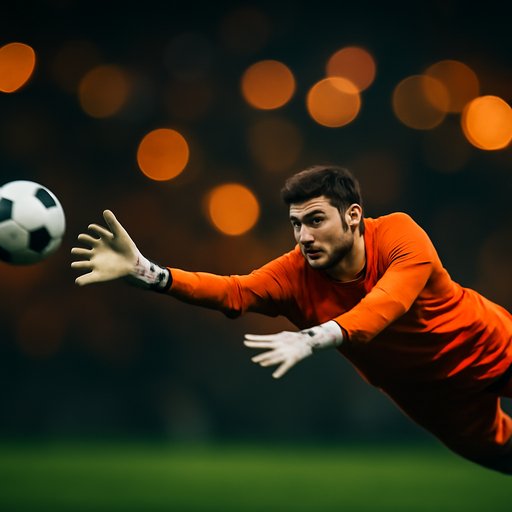wira99 goalkeeper diving for a save